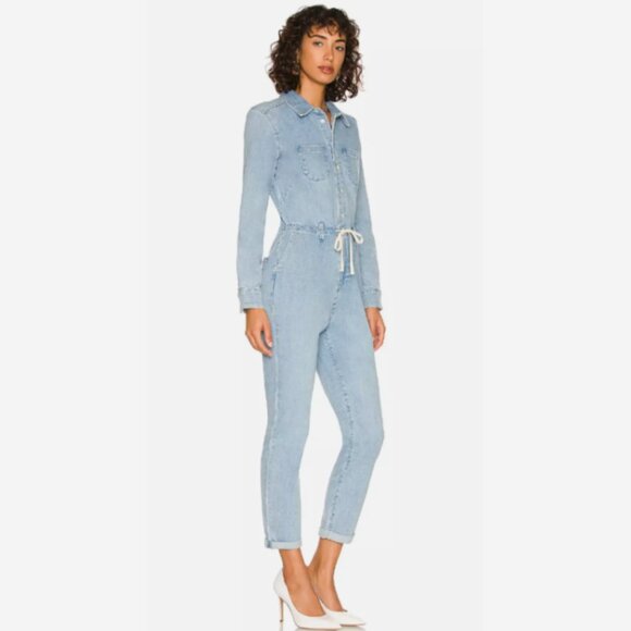 PAIGE Christy Long Sleeve Jumpsuit Color: California | Size: 4 | NWT MSRP: $349 - Picture 2 of 5
